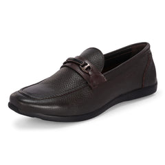 Men Premium Leather Brown Slip-On Formal Shoes (Astra-31)