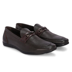 Men Premium Leather Brown Slip-On Formal Shoes (Astra-31)