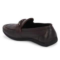 Men Premium Leather Brown Slip-On Formal Shoes (Astra-31)