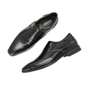 Men Premium Leather Slip-On Formal Shoes (Endure-25-Black)
