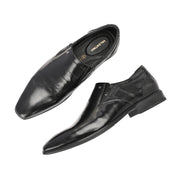 Men Premium Leather Slip-On Formal Shoes (Endure-21-Black)