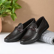 Men Premium Leather Brown Slip-On Formal Shoes (Massage-31-Brown)