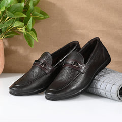 Men Premium Leather Brown Slip-On Formal Shoes (Astra-31)