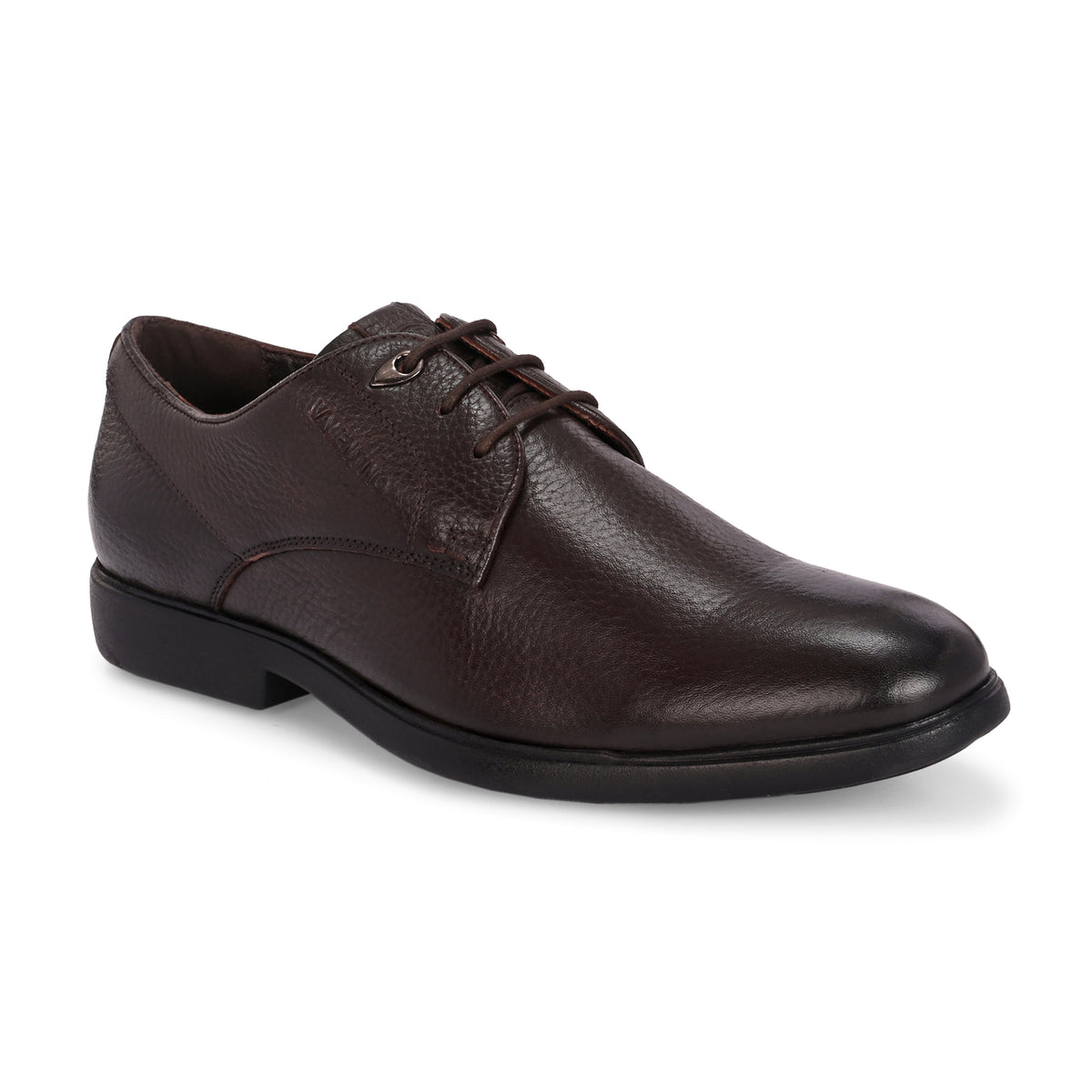 Men Premium Leather Brown Lace-Up Formal Derby Shoes (Kronox-51)