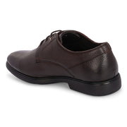 Men Premium Leather Brown Lace-Up Formal Derby Shoes (Joyland-51-Brown)