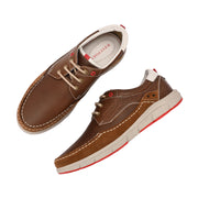 West Port Men Premium Leather Tan Brown Casual Shoes (Alliance-60-Tan-Brown)
