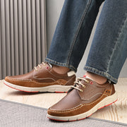 West Port Men Premium Leather Tan Brown Casual Shoes (Alliance-60-Tan-Brown)