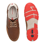 West Port Men Premium Leather Tan Brown Casual Shoes (Alliance-60-Tan-Brown)