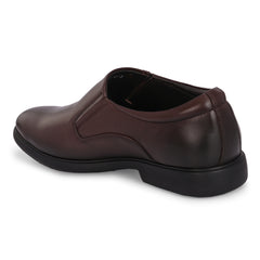 Men Premium Leather Brown Slip-On Formal Shoes (Kronox-45)