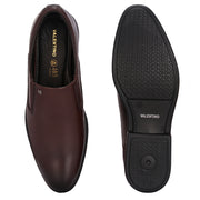 Men Premium Leather Brown Slip-On Formal Shoes (Joyland-45-Brown)