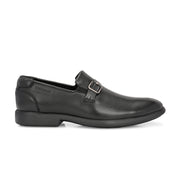 Men Premium Leather Black Slip-On Formal Shoes (Joyland-47-Black)