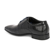 Men Premium Leather Lace-Up Formal Shoes (Endure-63-Black)