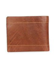 West Port Men's Genuine Leather Wallet – Classic Design with Ample Storage (M-WT-ISC-11-COGNAC-MEDIUM)