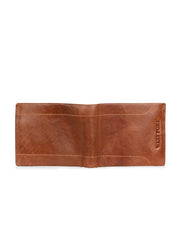 West Port Men's Genuine Leather Wallet – Classic Design with Ample Storage (M-WT-ISC-11-COGNAC-MEDIUM)