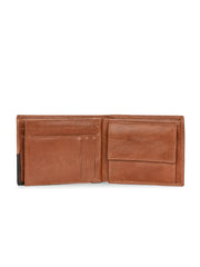 West Port Men's Genuine Leather Wallet – Classic Design with Ample Storage (M-WT-ISC-10-COGNAC-MEDIUM)