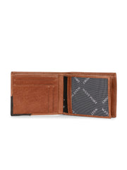 West Port Men's Genuine Leather Wallet – Classic Design with Ample Storage (M-WT-ISC-10-COGNAC-MEDIUM)