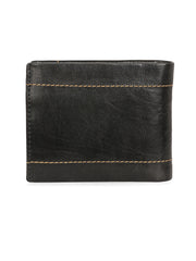 West Port Men's Genuine Leather Wallet – Classic Design with Ample Storage (M-WT-ISC-11-BLACK-MEDIUM)