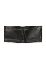 West Port Men's Genuine Leather Wallet – Classic Design with Ample Storage (M-WT-ISC-11-BLACK-MEDIUM)