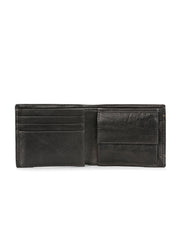 West Port Men's Genuine Leather Wallet – Classic Design with Ample Storage (M-WT-ISC-11-BLACK-MEDIUM)