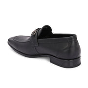 Men Premium Leather Formal Horsebit Loafers (ENDURE-10-BLACK)