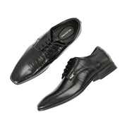Men Premium Leather Formal Lace Up Shoes (Endure-65-Black)