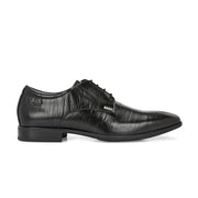 Men Premium Leather Formal Lace Up Shoes (Endure-65-Black)