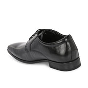 Men Premium Leather Formal Lace Up Shoes (Endure-65-Black)