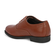 Men Premium Leather Police Oxford Shoes – Tan (Executive-52-Police-Tan)