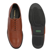 Men Premium Leather Police Oxford Shoes – Tan (Executive-52-Police-Tan)