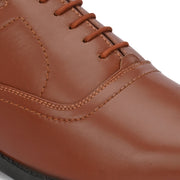 Men Premium Leather Police Oxford Shoes – Tan (Executive-52-Police-Tan)