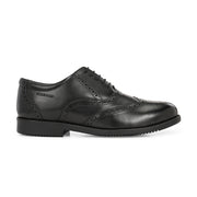 Men Premium Leather Military Brogue Design Uniform Shoes for Army Officers (Executive-74-Black)