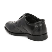 Men Premium Leather Military Brogue Design Uniform Shoes for Army Officers (Executive-74-Black)
