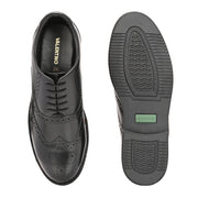 Men Premium Leather Military Brogue Design Uniform Shoes for Army Officers (Executive-74-Black)