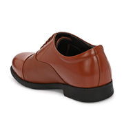 Men Premium Leather Tan Oxford Police Shoes | Available in Sizes 5 UK to 13 UK (Executive-Police-60-Tan)