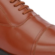 Men Premium Leather Tan Oxford Police Shoes | Available in Sizes 5 UK to 13 UK (Executive-Police-61-Tan)