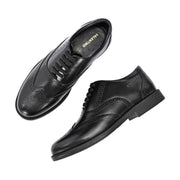 Men Premium Leather Military Brogue Design Uniform Shoes for Army Officers (Executive-71-Black)