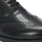 Men Premium Leather Military Brogue Design Uniform Shoes for Army Officers (Executive-71-Black)