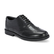 Men Premium Leather Military Brogue Design Uniform Shoes for Army Officers (Executive-71-Black)