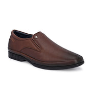 Men Premium Leather Tan Slip-On Formal Shoes (Gateway-02-Mocca)
