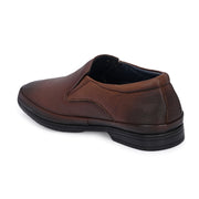 Men Premium Leather Tan Slip-On Formal Shoes (Gateway-02-Mocca)