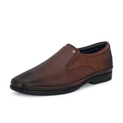 Men Premium Leather Tan Slip-On Formal Shoes (Gateway-02-Mocca)