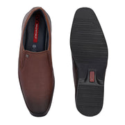 Men Premium Leather Tan Slip-On Formal Shoes (Gateway-02-Mocca)