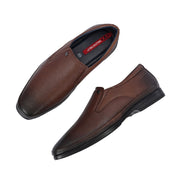 Men Premium Leather Tan Slip-On Formal Shoes (Gateway-02-Mocca)