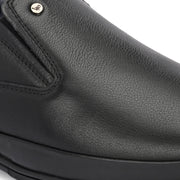 Men Premium Leather Black Slip-On Formal Shoes (Gateway-03-Black)