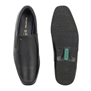 Men Premium Leather Black Slip-On Formal Shoes (Gateway-03-Black)