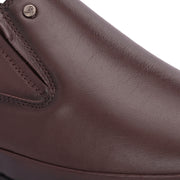 Men Premium Leather Brown Slip-On Formal Shoes (Gateway-03-Brown)