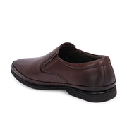 Men Premium Leather Brown Slip-On Formal Shoes (Gateway-03-Brown)