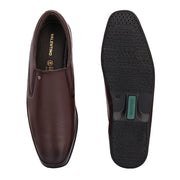 Men Premium Leather Brown Slip-On Formal Shoes (Gateway-03-Brown)