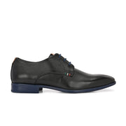 Men Premium Leather Elegant Lace Up Formal Shoes (Georgio-52-Black)