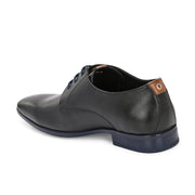 Men Premium Leather Elegant Lace Up Formal Shoes (Georgio-52-Black)